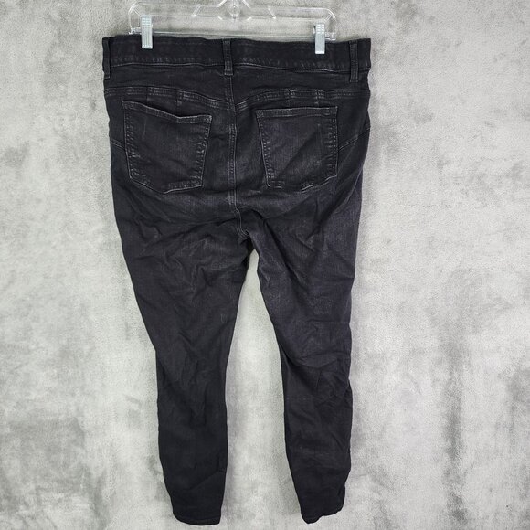 Womens Torrid Black Bombshell Skinny Denim Jeans Premium Stretch Distressed 18 - Picture 5 of 9